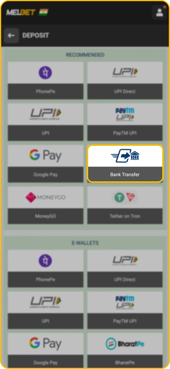 Fund your account for football betting at Melbet.